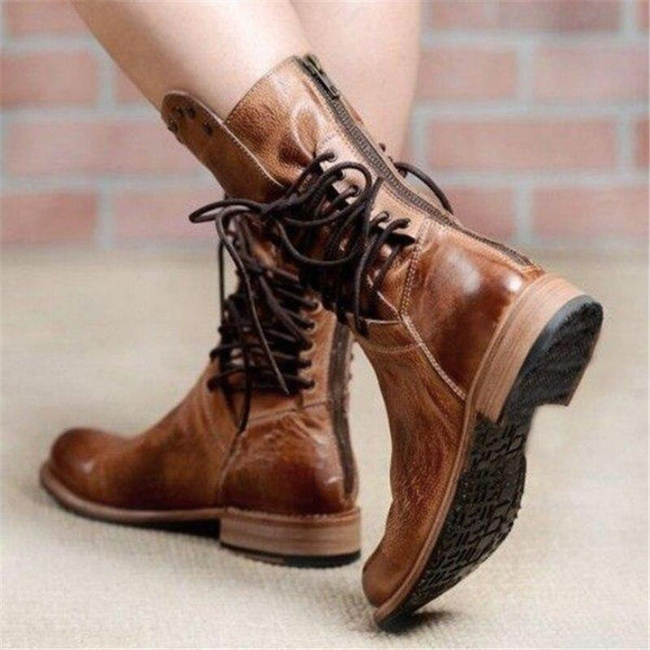 Linda | Scarpe stringate di colore cognac