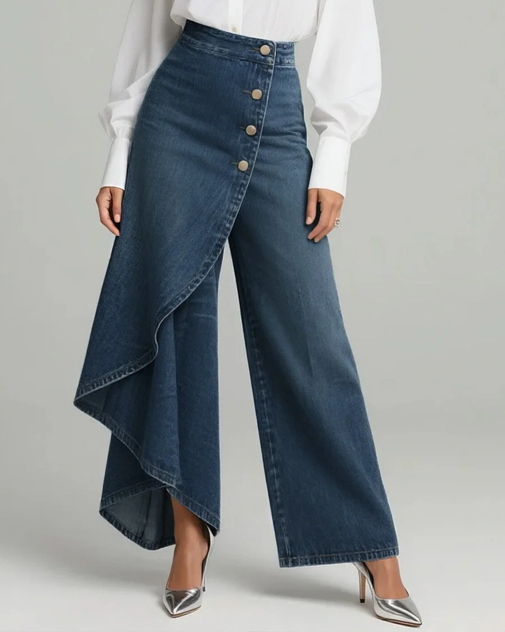 Audrey™ | Pantaloni in denim con nodo