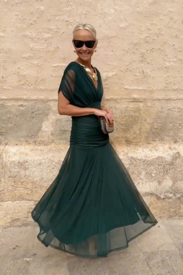 Abito Elegante in Seta Santana - Maison Claire e Sylvie