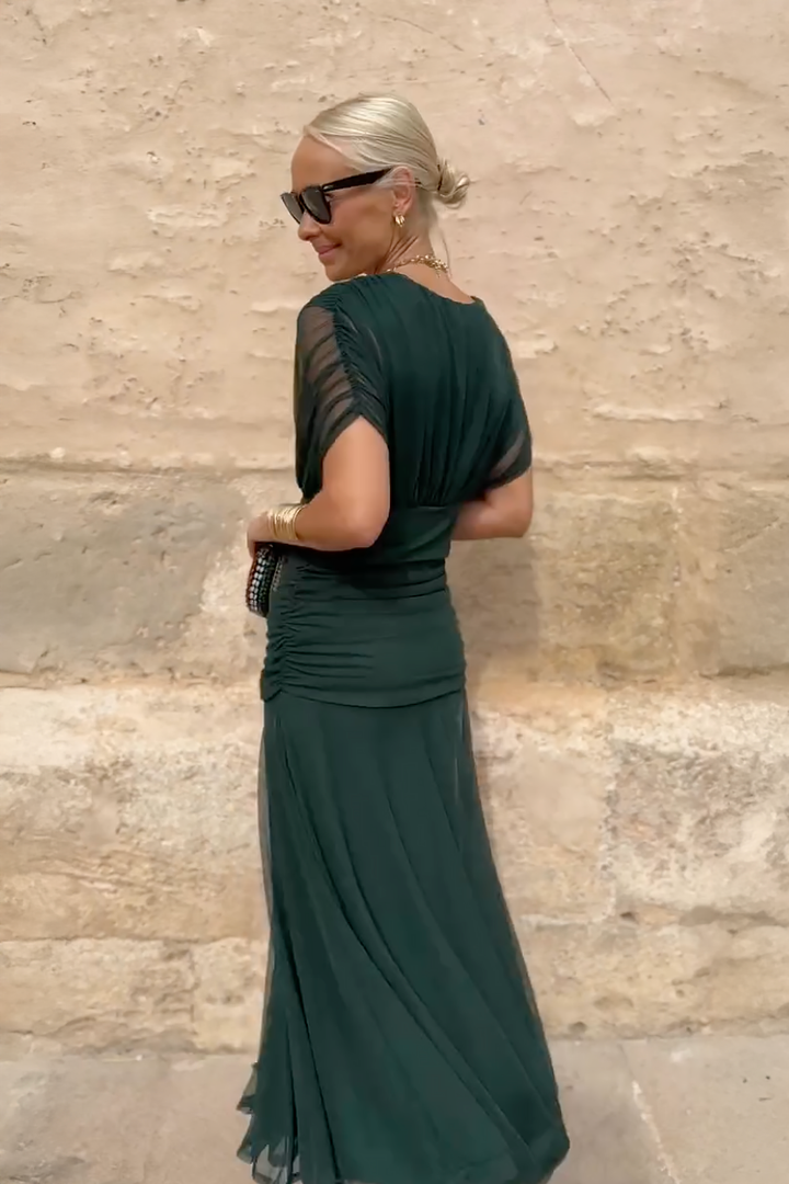 Abito Elegante in Seta Santana - Maison Claire e Sylvie