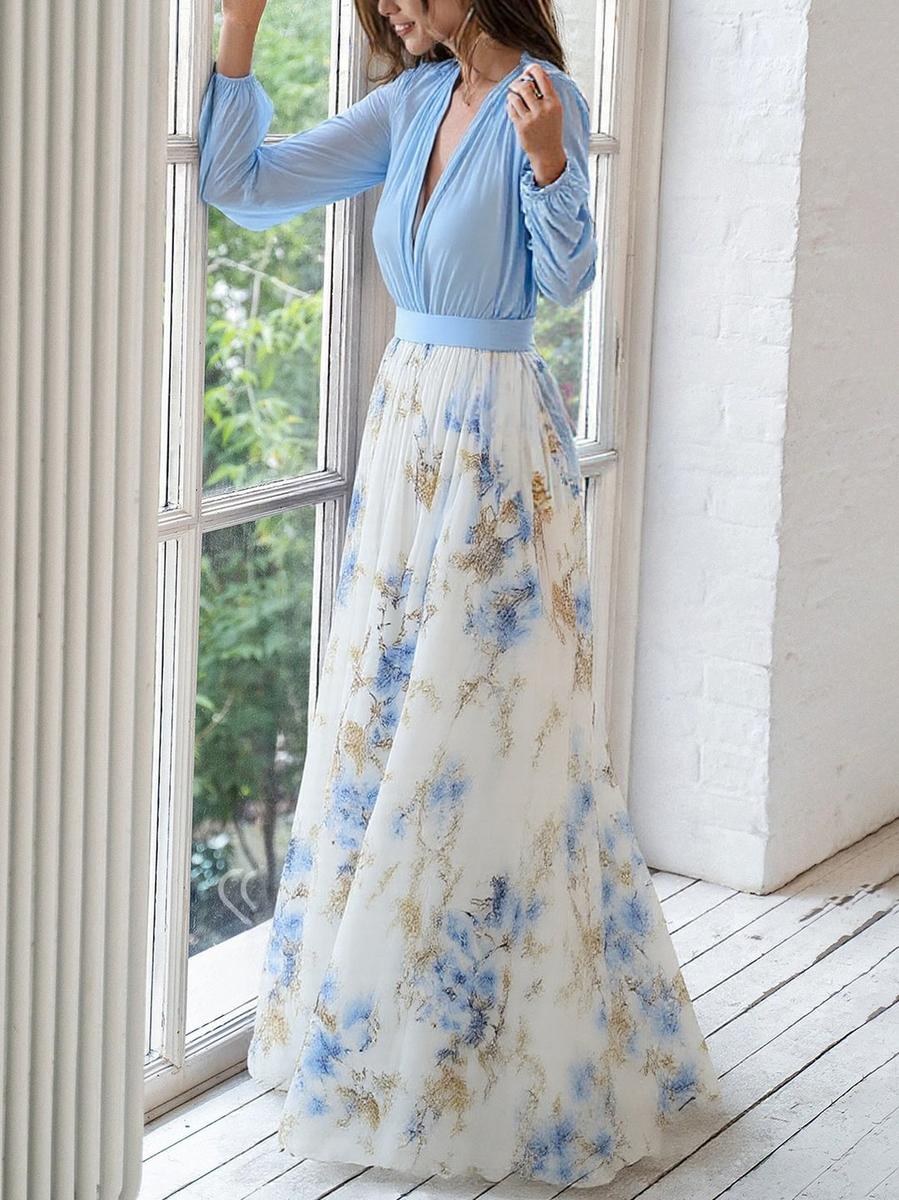 Abito Maxi Floreale Pénélope | Eleganza Eterna di Maison Claire e Sylvie