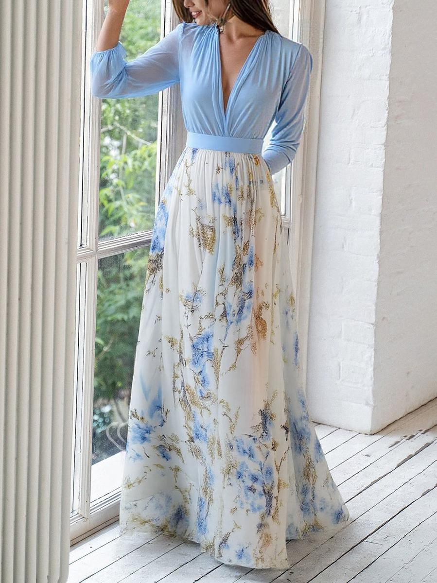 Abito Maxi Floreale Pénélope | Eleganza Eterna di Maison Claire e Sylvie
