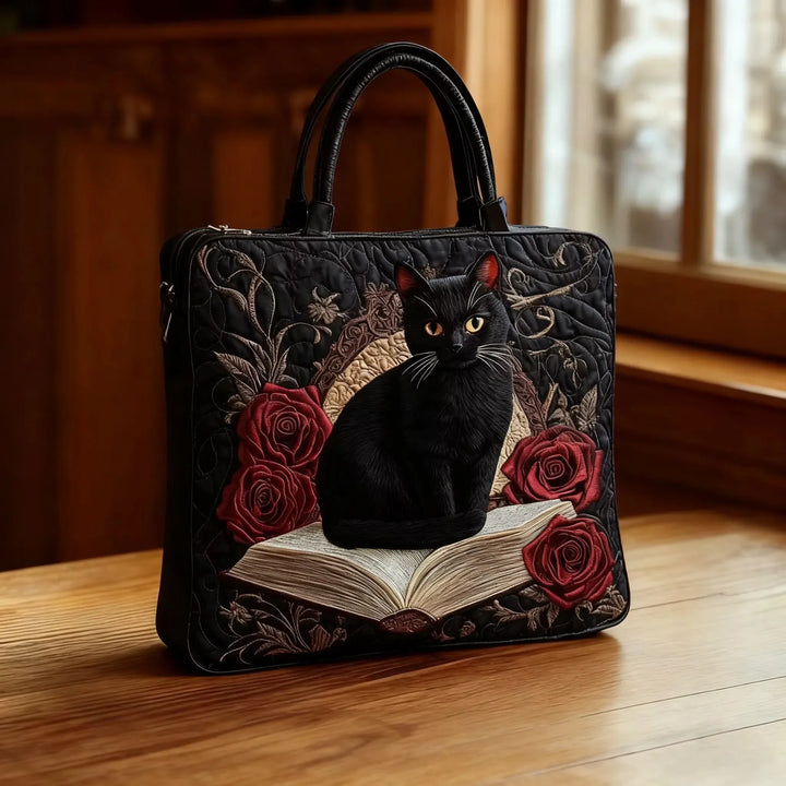 Sacca Artigianale Matrice - Gatto Nero e Libri
