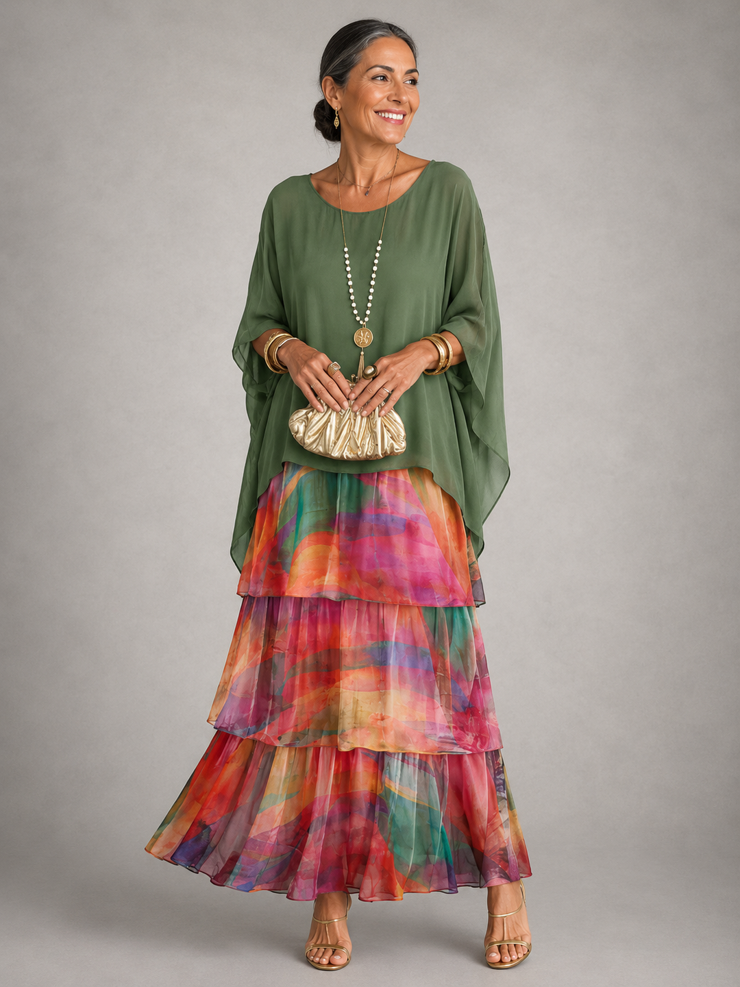 Lara™ | Elegante Abito Maxi Fluttuante