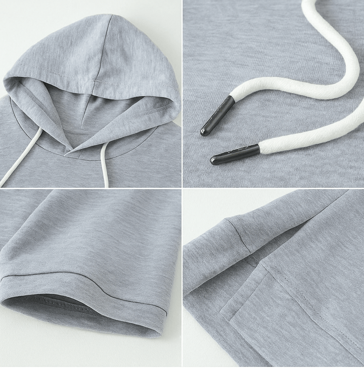 Alison | Felpa con cappuccio a maniche corte