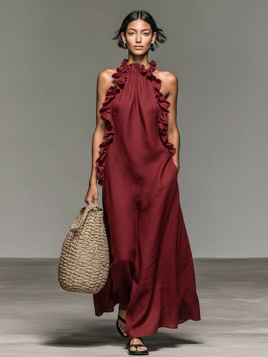 Lua | Abito Maxi con Tasche
