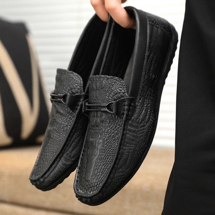 Mocassini Raven Croc