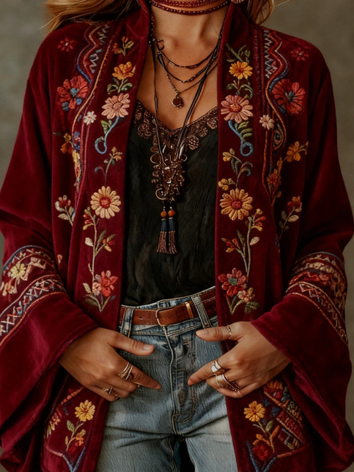Darcy | Kimono Cardigan Ricamato Boho