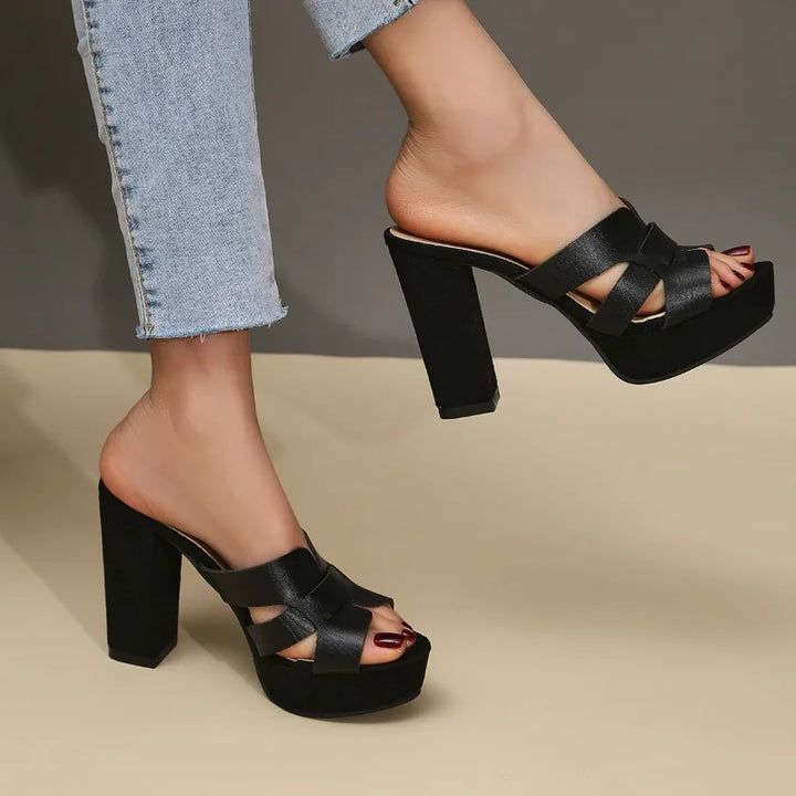 Elena | Tacchi a piattaforma dall'eleganza senza sforzo