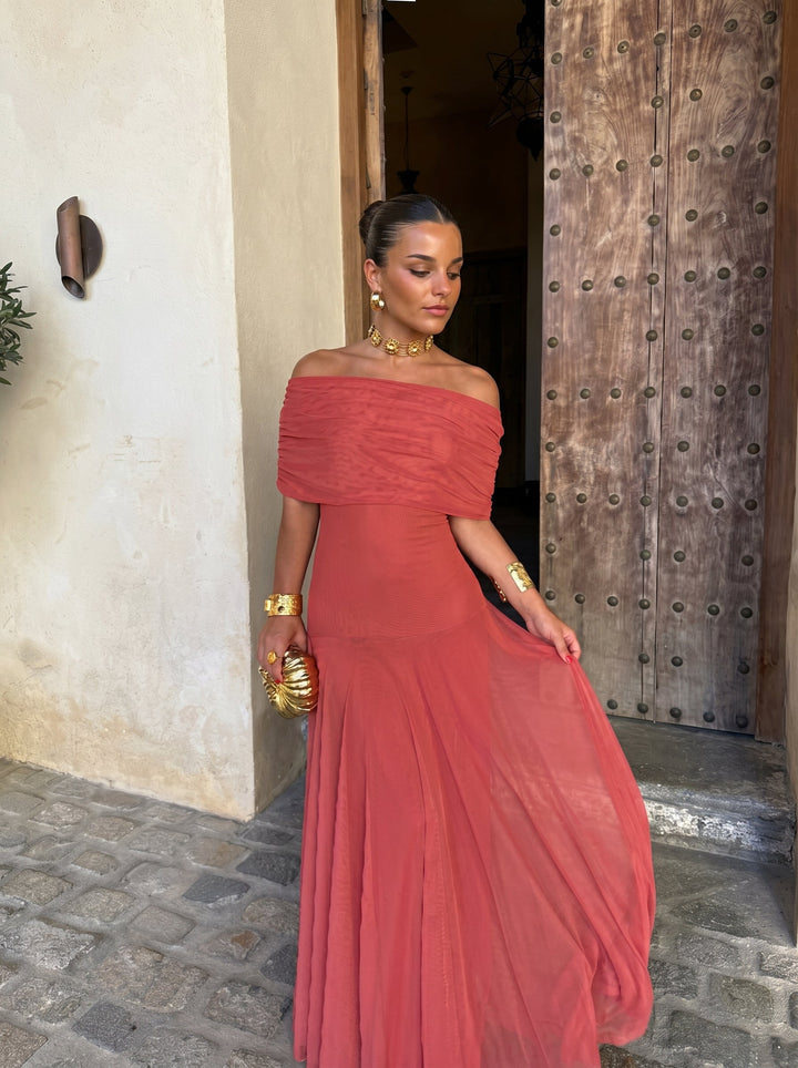 Abito Elegante Simba in Tulle di Seta - Maison Claire e Sylvie