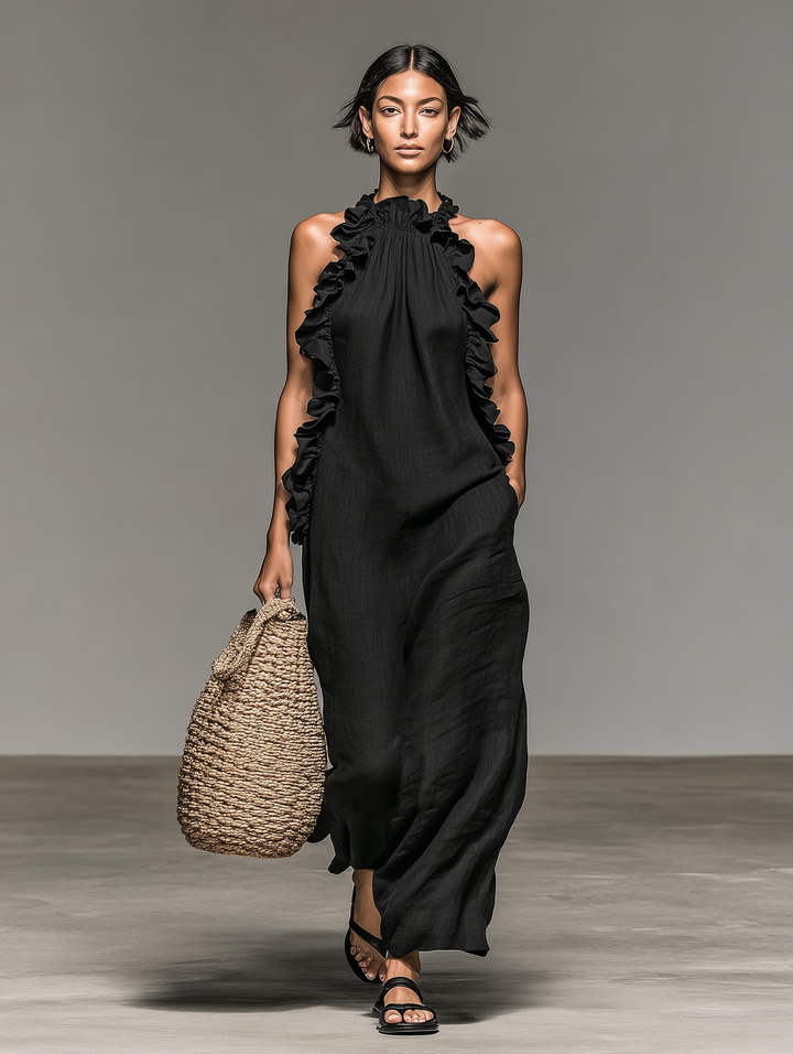 Lua | Abito Maxi con Tasche