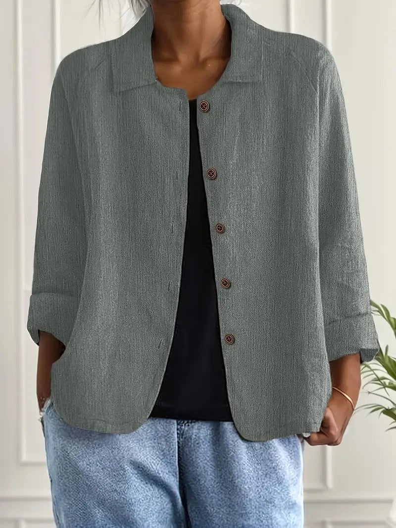 Deniz | Maglietta Leggera Classica a Maniche Lunghe da Donna