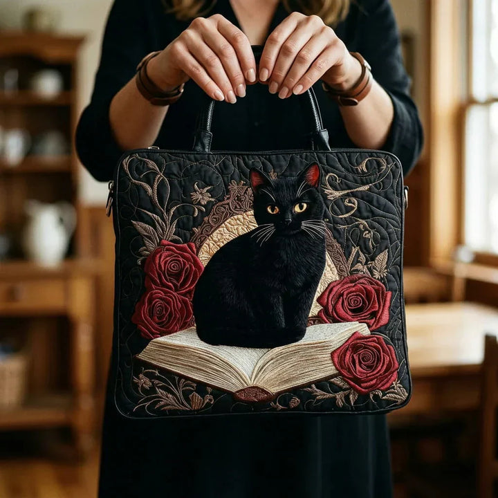Sacca Artigianale Matrice - Gatto Nero e Libri