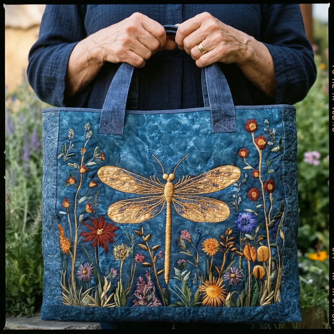 Borsa Tote Trapuntata - Libellula Dorata