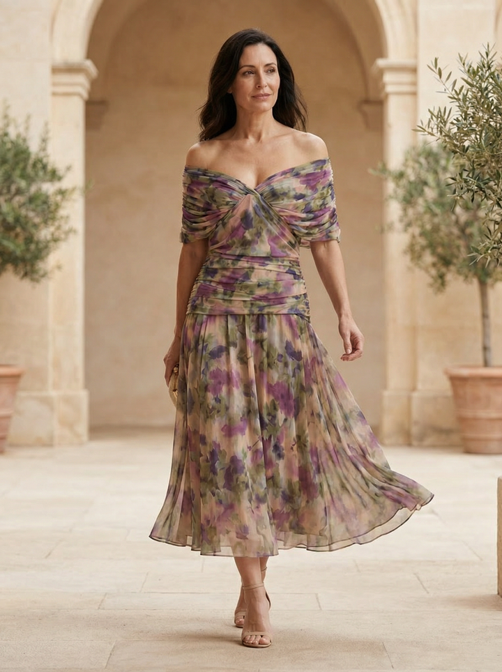Abito Elegante in Seta Santana - Maison Claire e Sylvie