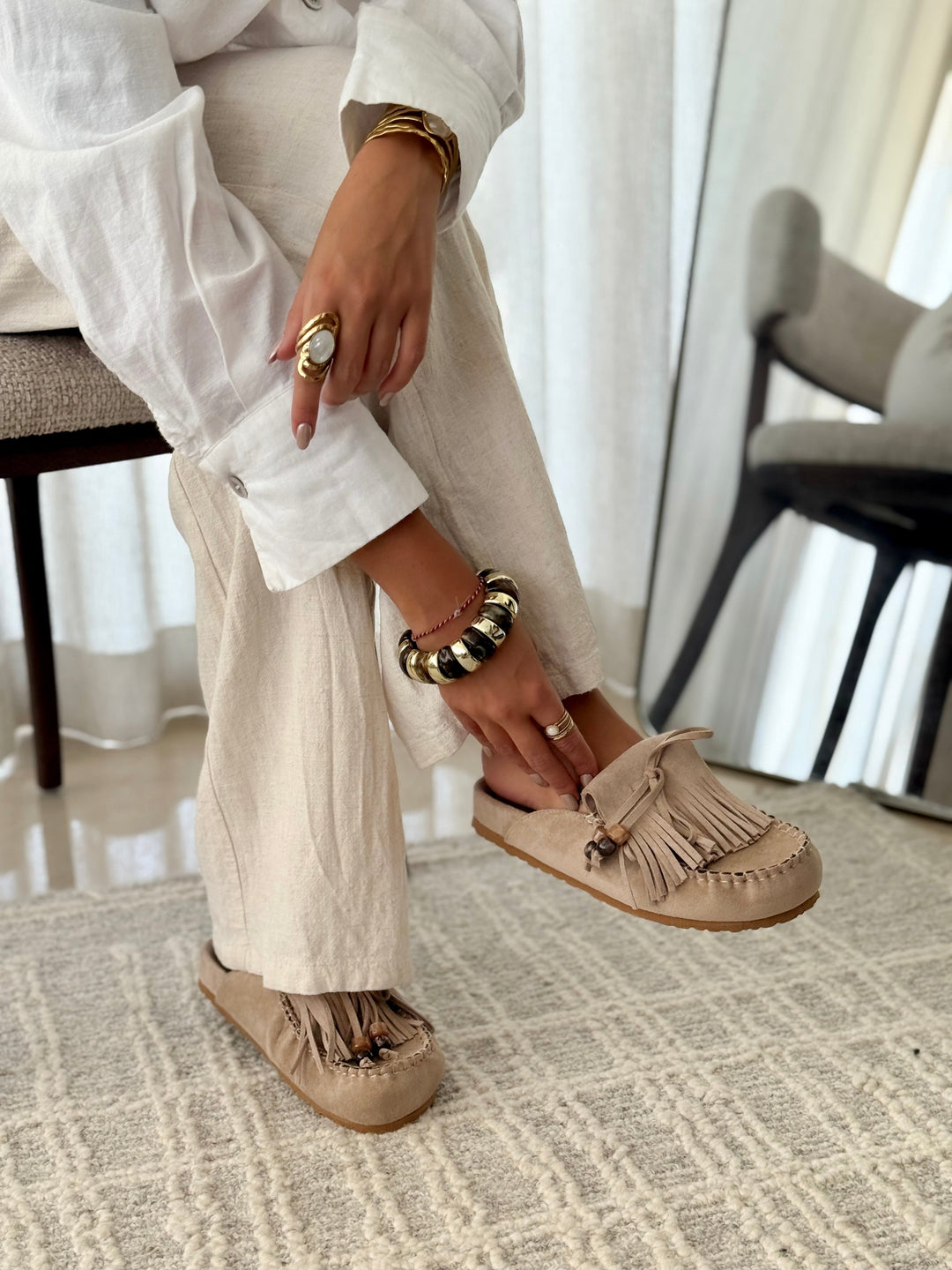 Mule « SABRINA » TAUPE