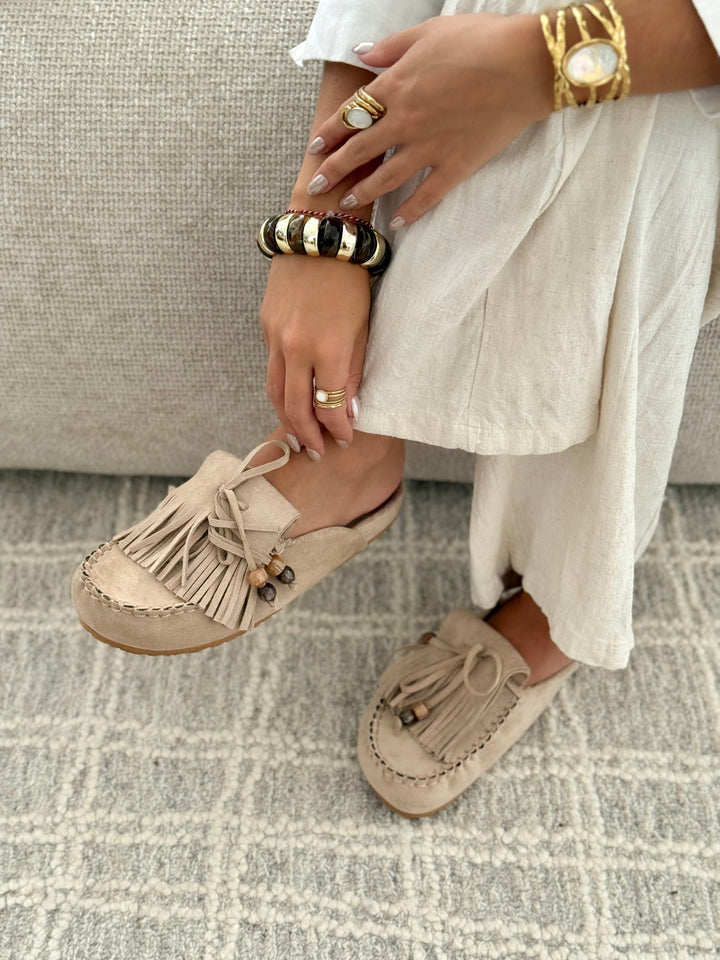 Mule « SABRINA » TAUPE