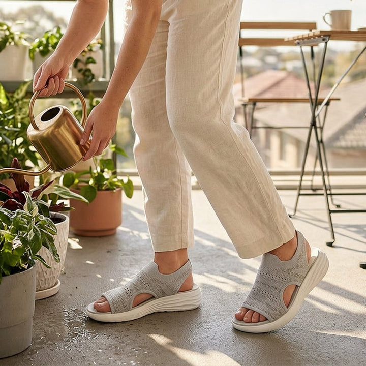 Anne™ | Sandali con piattaforma, in materiale traspirante per donne